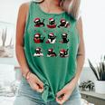 Cat Reading Books Lover Christmas Cat Lover Xmas Comfort Colors Tank Top Violet