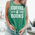 Coffee & Books Lover Coffee And Books Comfort Colors Tank Top Violet