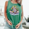 Color Our World Summer Reading 2025 Cute Book Wildflowers Comfort Colors Tank Top Violet