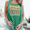 Colorful Dogs Books Plants Repeat Comfort Colors Tank Top Violet Colorful Dogs Books Plants Repeat Comfort Colors Tank Top Violet