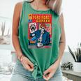 Dead Roast Coffee Comic Book Cover Style Skeleton Barista Comfort Colors Tank Top Violet