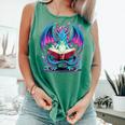 Dragon Reading Book Lover Comfort Colors Tank Top Violet Dragon Reading Book Lover Comfort Colors Tank Top Violet