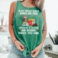 In My Dream World Books Are Free Chocolate Is Healthy Book Comfort Colors Tank Top Violet In My Dream World Books Are Free Chocolate Is Healthy Book Comfort Colors Tank Top Violet