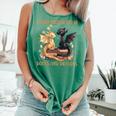 Easily Distracted By Books & Dragons Librarian Book Lover Comfort Colors Tank Top Violet