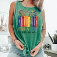 Equality Hurts No One LGBTQ Pride Books And Flowers Comfort Colors Tank Top Violet Equality Hurts No One LGBTQ Pride Books And Flowers Comfort Colors Tank Top Violet