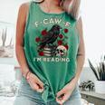 F-CAW-F I'm Reading Crow Book Lover Introvert Meme Comfort Colors Tank Top Violet