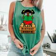Girl Kid Reading Book Black History Month Bookworm Comfort Colors Tank Top Violet