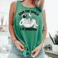 GIVE ME Space I'm Reading Kids Astronaut Book Reader Meme Premium Tri-Blend Comfort Colors Tank Top Violet
