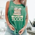 All The Good Men Are In My Books Romance Novel Comfort Colors Tank Top Violet