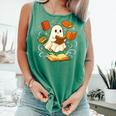 Halloween Cute Ghost Shirt Reading Books Ghost Comfort Colors Tank Top Violet