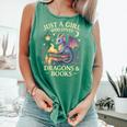 Just a Girl Who Loves Cute Dragons And Books Comfort Colors Tank Top Violet Just a Girl Who Loves Cute Dragons And Books Comfort Colors Tank Top Violet
