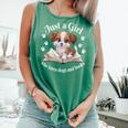 Just a Girl Who Loves Dogs And Books Cute Dog Comfort Colors Tank Top Violet Just a Girl Who Loves Dogs And Books Cute Dog Comfort Colors Tank Top Violet