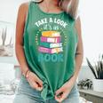 Take a Look It's In a Book Teacher Reading Apparel Comfort Colors Tank Top Violet Take a Look It's In a Book Teacher Reading Apparel Comfort Colors Tank Top Violet