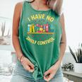 I Have No Shelf Control Librarian Books Reader Library Book Comfort Colors Tank Top Violet