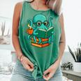Octopus Reading Book Reading Bookworm Reader Comfort Colors Tank Top Violet Octopus Reading Book Reading Bookworm Reader Comfort Colors Tank Top Violet