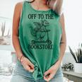 Off To The Bookstore Reading Bookworm Comfort Colors Tank Top Violet