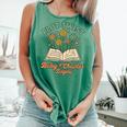 Pregnancy Announcement Book Lover Reveal Pregnant Comfort Colors Tank Top Violet