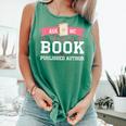 Published Author Ask Me About My Book Comfort Colors Tank Top Violet