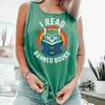 I Read Banned Books For Men Women Cat Banned Books Comfort Colors Tank Top Violet