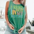 I Read Past My Bedtime Book Quote Humor Comfort Colors Tank Top Violet