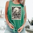 Read In Peace Skeleton Book Lover Bookworm Book Comfort Colors Tank Top Violet