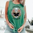 Reader Skeleton Read Books Be Kind Stay Weird Comfort Colors Tank Top Violet