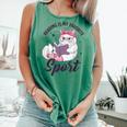 Reading Is My Favorite Sport Saying Cat And Book Lover Comfort Colors Tank Top Violet