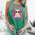 Readsolotl Pink Kawaii Axolotl Book Lover Reading Comfort Colors Tank Top Violet