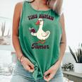 Teacher Silly Goose Reading Book Teaching Tiny Human Tamer Comfort Colors Tank Top Violet