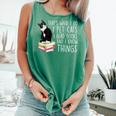 That's What I Do I Pet Cat I Read Books Tuxedo Cat Bookworm Comfort Colors Tank Top Violet