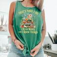 That's What I Do I Read Books And I Know Things Book Floral Comfort Colors Tank Top Violet That's What I Do I Read Books And I Know Things Book Floral Comfort Colors Tank Top Violet