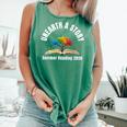 Unearth a Story 2026 Summer Reading Program Tree Book Comfort Colors Tank Top Violet