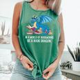 In A World Full Of Bookworms Be A Book Dragon Comfort Colors Tank Top Violet