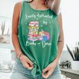 Yarn Quote Easily Distracted By Books And Yarn Reader Comfort Colors Tank Top Violet