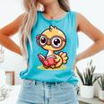 Adorable Book Lover Ostrich With Reading Glasses Cute Comfort Colors Tank Top Light Green Adorable Book Lover Ostrich With Reading Glasses Cute Comfort Colors Tank Top Light Green