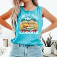 I Like Big Books Librarian Reading Teacher Book Lover Comfort Colors Tank Top Light Green