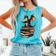 Book Dragon Comfort Colors Tank Top Light Green