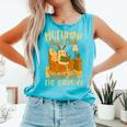 Book Lover Moth Mothman Book Club Reading Into Shadows Comfort Colors Tank Top Light Green