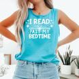 Book Lover Reading Bookish Floral I Read Past My Bedtime Comfort Colors Tank Top Light Green Book Lover Reading Bookish Floral I Read Past My Bedtime Comfort Colors Tank Top Light Green