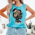 Book Reading Bookworm Book Lover Women Kids Girls Comfort Colors Tank Top Light Green