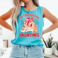Booked For Valentine Books Lover Bookworm Librarian Teacher Comfort Colors Tank Top Light Green
