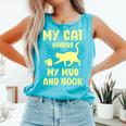 My Cat Guards My Mug And Book Humor Cats Premium Tri-Blend Comfort Colors Tank Top Light Green My Cat Guards My Mug And Book Humor Cats Premium Tri-Blend Comfort Colors Tank Top Light Green