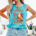 Cat Shirts For Women Book Lover Shirt Cats And Books Comfort Colors Tank Top Light Green
