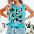 Cats Reading Books Cat Lover Comfort Colors Tank Top Light Green Cats Reading Books Cat Lover Comfort Colors Tank Top Light Green