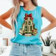 Christmas Book Tree Coquette Bow Xmas Reading Librarian Girl Comfort Colors Tank Top Light Green Christmas Book Tree Coquette Bow Xmas Reading Librarian Girl Comfort Colors Tank Top Light Green