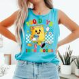 Cute 100 Days In The Books Groovy Boy Girl Teacher Comfort Colors Tank Top Light Green