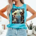 David And Goliath Bible Book Of Samuel King David Comic Comfort Colors Tank Top Light Green David And Goliath Bible Book Of Samuel King David Comic Comfort Colors Tank Top Light Green