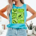 Green Comic Book Green Graphic Comfort Colors Tank Top Light Green