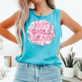 Hot Girls Read Pink Aesthetic Book Lover Reading Comfort Colors Tank Top Light Green