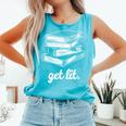 Get Lit Books Comfort Colors Tank Top Light Green